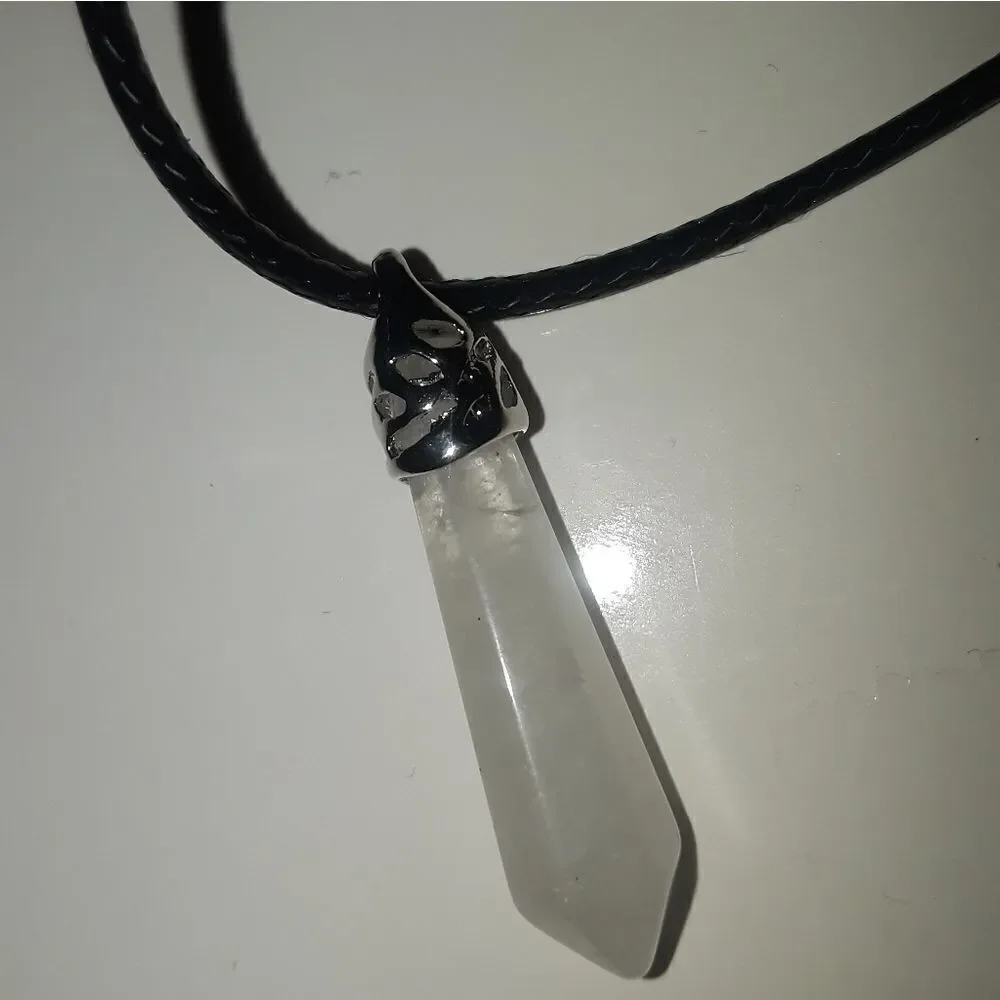 Hand crafted crystal pendant necklace